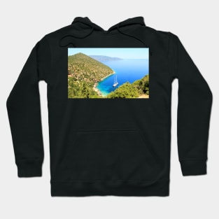 Idyllic Cove and Ship Hoodie